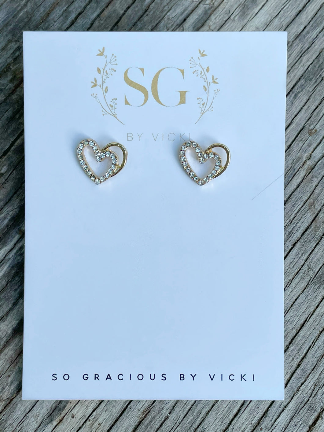 Heart Small Gold Earrings